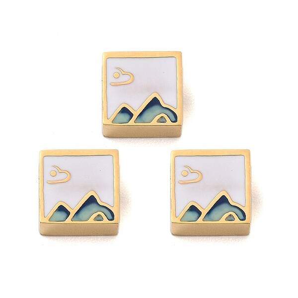 Ion Plating(IP) 304 Stainless Steel Enamel Beads