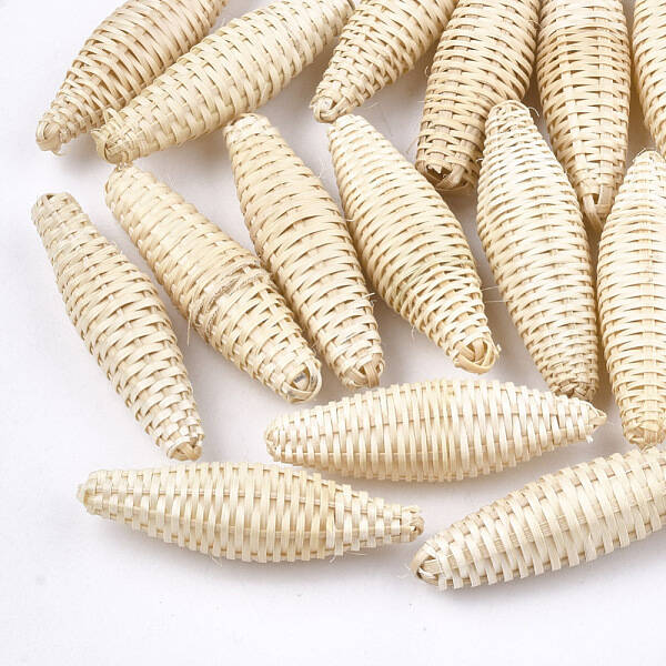 Handmade Reed Cane/Rattan Woven Beads