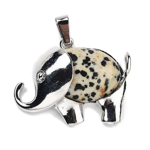 Natural Dalmatian Jasper Pendants