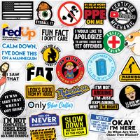 Funny Hard Hat Stickers Pack - Hilarious Stickers For Blue Collar Workers, Perfect for Helmets, Toolboxes... Bold Humor Stick...
