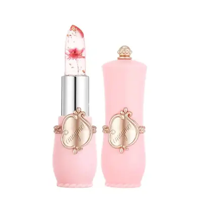 Flower Design Temperature Color Changing Lipstick, Hydrating Glossy Lip Glaze Stick, Plumping Lip Oil Lip Stick for All Occas...