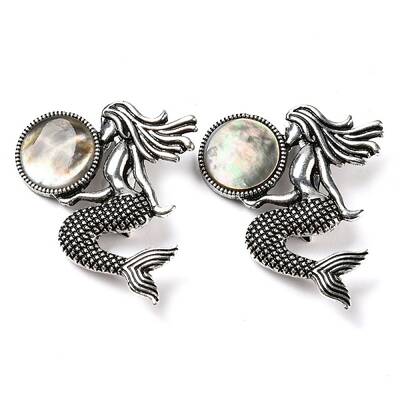 Dual-use Items Alloy Mermaid Brooch