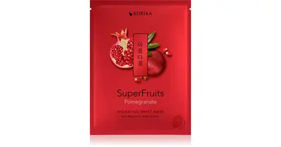 KORIKA SuperFruits Moisturizing Face Mask in Fabric Pomegranate 25 g