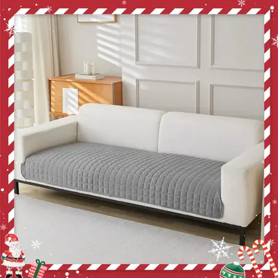 Sofa Cover Mat, 1 Count Plaid Solid Color Non-slip Protective Sofa Couch Cover, Living Room Decor Sofa Towel, Furniture Cover...