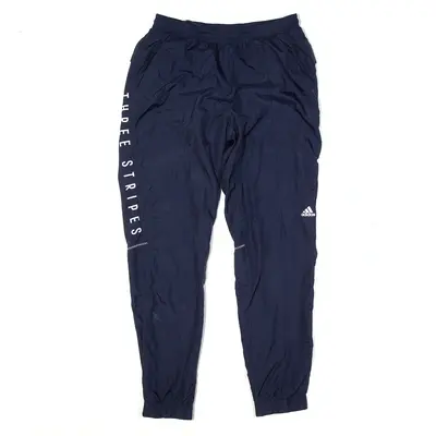 ADIDAS Track Pants Blue Tapered Mens L W28 L30