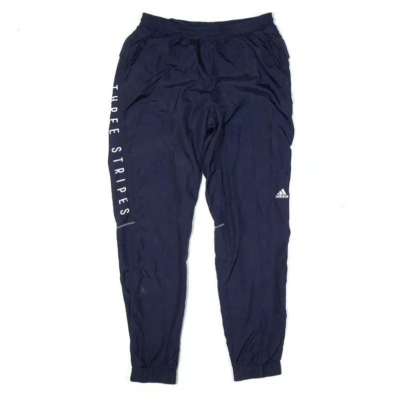 ADIDAS Track Pants Blue Tapered Mens L W28 L30