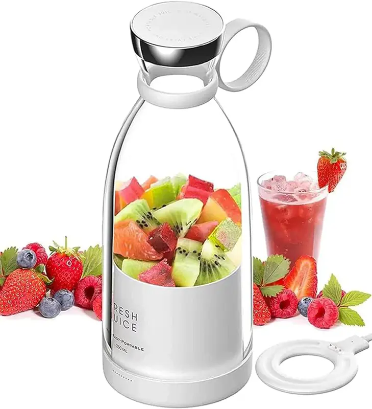 FRESHJUICE portable Blender,  Rechargeable Mini Juicer Blender, Personal Size Blender for Juices, Shakes and Smoothies, Best ...