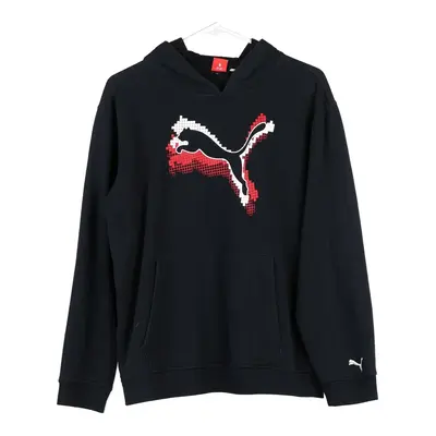 Age 14-16 Puma Hoodie - XL Black Cotton Blend
