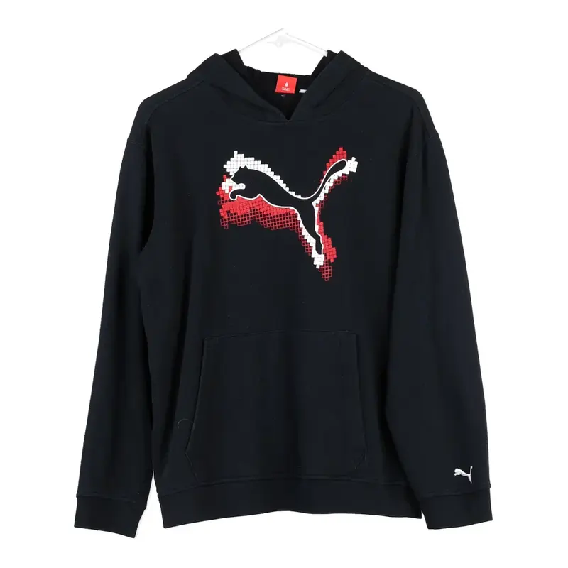 Age 14-16 Puma Hoodie - XL Black Cotton Blend