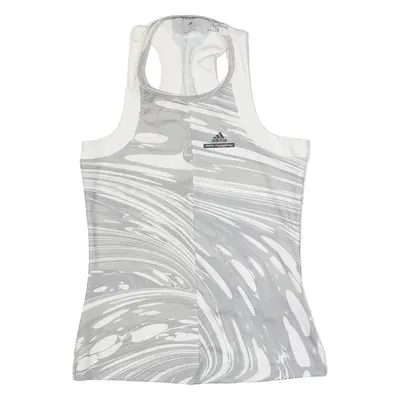 ADIDAS BY STELLA MCCARTNEY Womens Sports Vest Grey Sleeveless Crazy Pattern XS