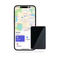 [Only For iPhone] AceCard Wallet Tracker, 1.9mm Ultra Thin Worldwide Tracker, Apple Find My Compatible, Digital NFC Business ...