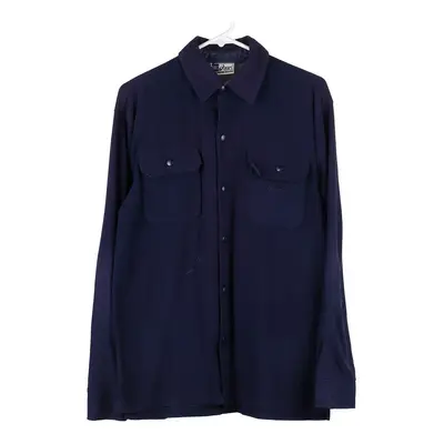 Asics Overshirt - Large Navy Polyester