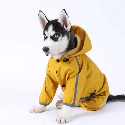 Waterproof Dog Raincoat with Hood, Pet Raincoat for Small Medium Large Dogs & Cats