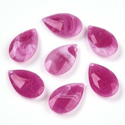 Two Tone Opaque Acrylic Beads