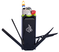 LighterBro 7 in 1 Multitool 100% Hardened Stainless Steel Lighter Case Accessory for Bic or Clipper Lighters