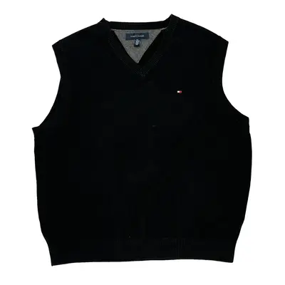 Tommy Hilfiger Sweater Vest - 2XL Black Cotton