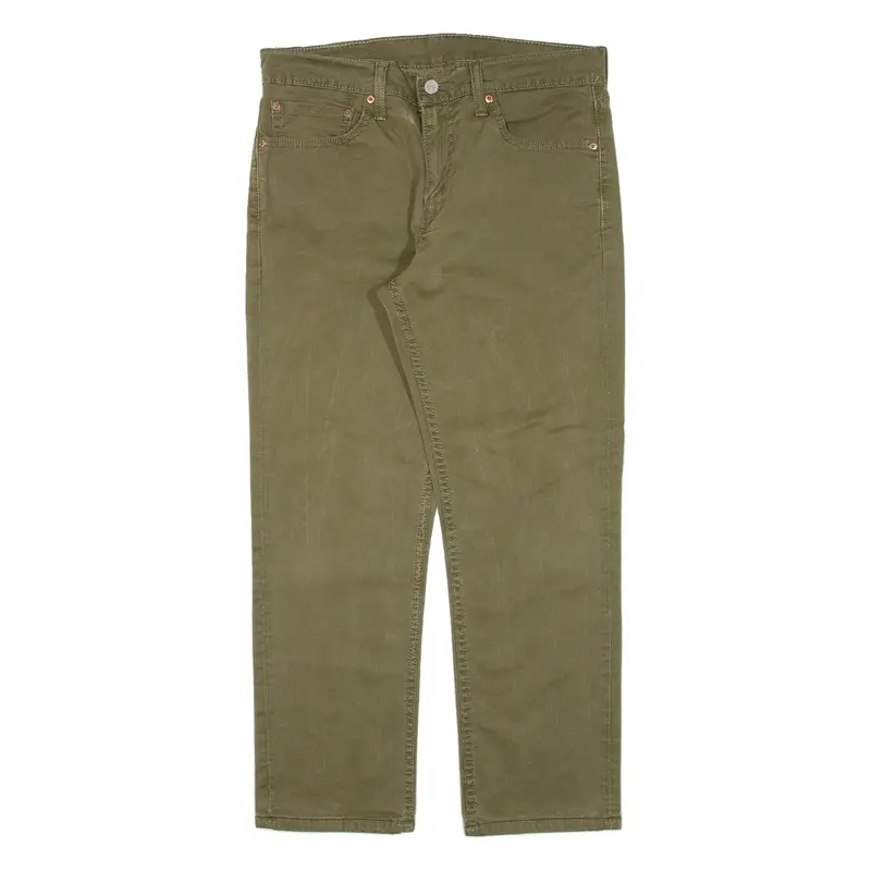 LEVI'S 511 Mens Trousers Green Slim Straight W32 L25