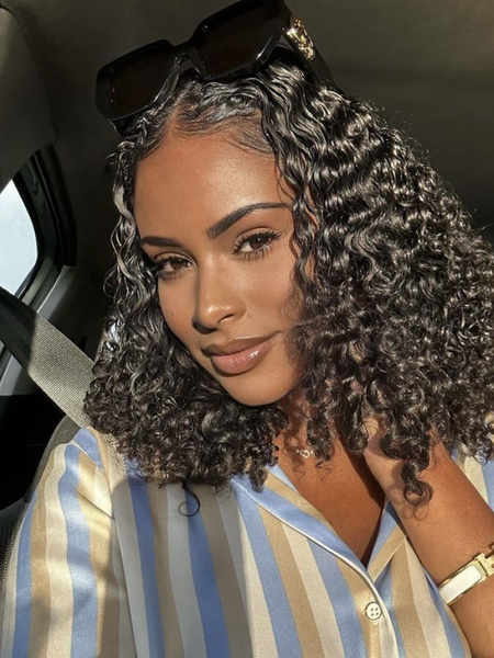 13x4 Lace Frontal Short Bobo Wig With Undetectable Realistic Hairline 150% Density