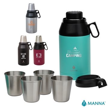 6 Promotional Manna 64 oz Stack Growler - Vacuum Insulated & ...