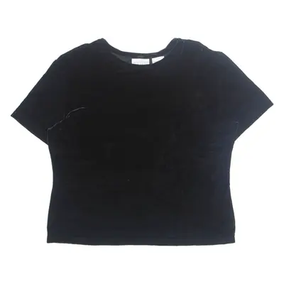 CHRISTIE & JILL Womens Blouse Black XL