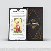 Tarotorial Expanded GOLD FULL SIZE Tarot Training Deck - Expanded Edition Rider Waite Smith Learning Minor Arcana Major Arcan...