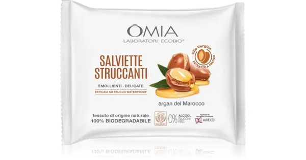 Omia Argan Del Marocco Face Cleansing Wipes 20 pcs.