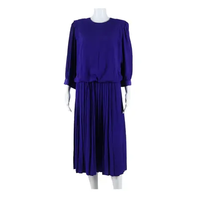 V.L.P PLUS Womens A-Line Dress Purple Midi UK 16