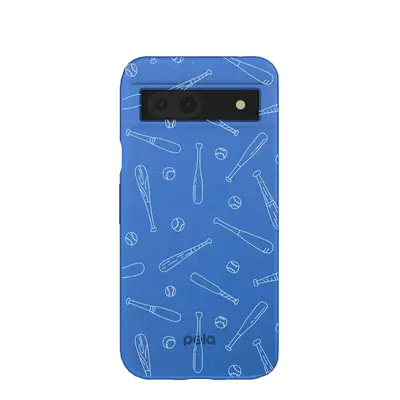 Electric Blue Ball and Bat Google Pixel 8a Case