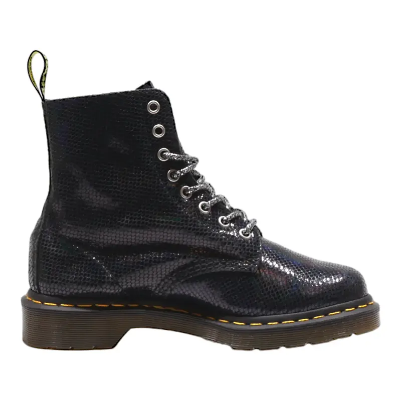 DR MARTENS 1460 Lace-Up Boots Blue Synthetic Womens UK 5