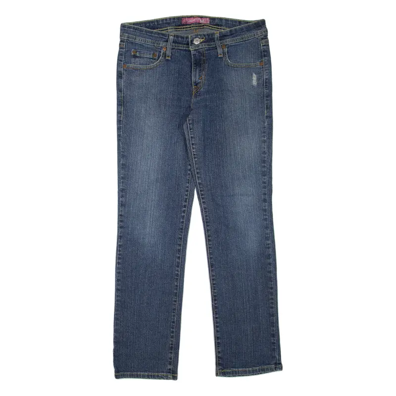 LEVI'S Superlow Womens Jeans Blue Regular Straight Acid Wash W30 L28