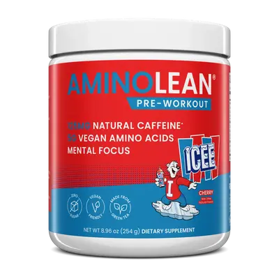 AminoLean Energy Powder - Clean Caffeine from Natural Green Tea, Pre Workout & Anytime Energy, Vegan, Zero Sugar