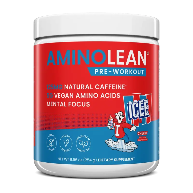 AminoLean Energy Powder - Clean Caffeine from Natural Green Tea, Pre Workout & Anytime Energy, Vegan, Zero Sugar