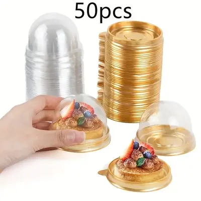 Mini Dessert Box, Dessert Container with Lid, Convenient Dessert Packaging Box for Wedding, Party, Restaurant, Pr, Emium Cake...