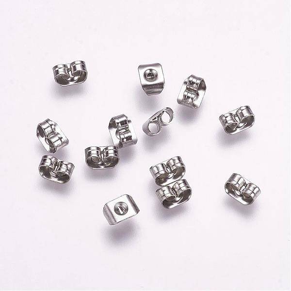 Tarnish Resistant 316 Surgical Stainless Steel Ear Nuts