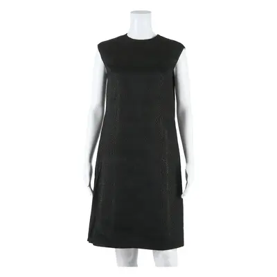 Womens Shift Dress Black Sleeveless Short M