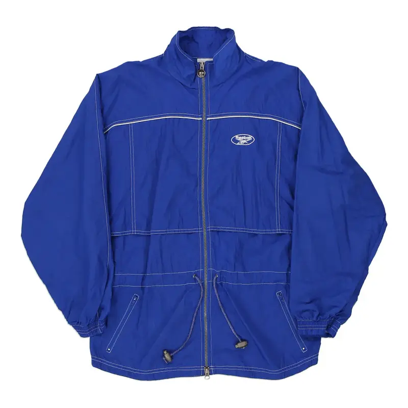 Reebok Jacket - Medium Blue Polyester Blend