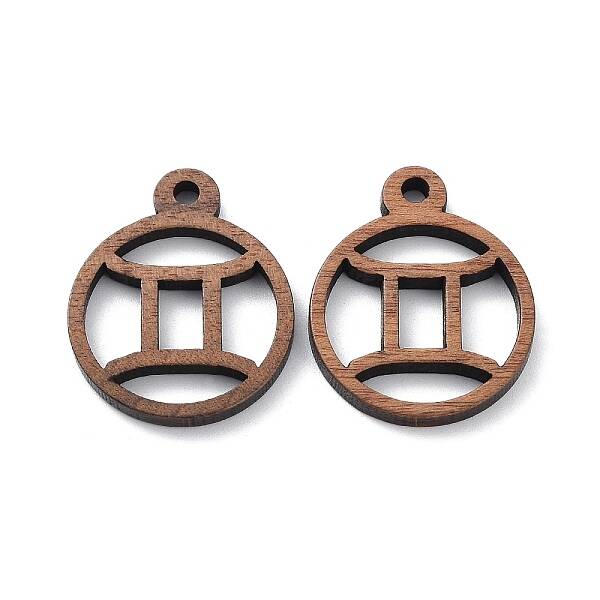 Walnut Wood Laser Cut Pendants