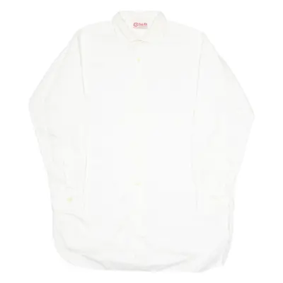 C&A Mens Plain Shirt White Long Sleeve XL