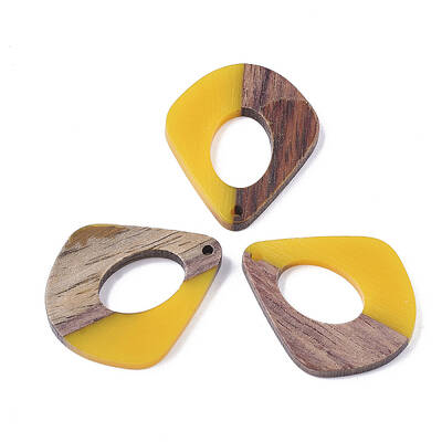 Resin & Walnut Wood Pendants