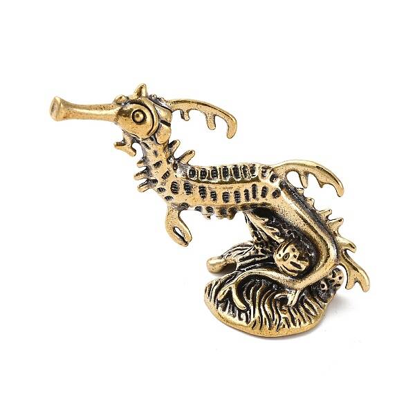 Brass  Seahorse Statue Sculpture