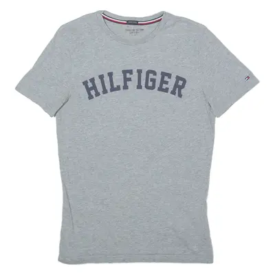 TOMMY HILFIGER Mens T-Shirt Grey Crewneck S