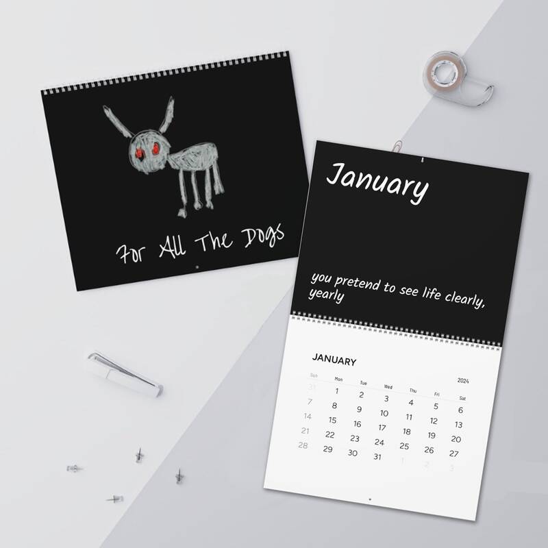 Drake For All The Dogs 2024 Calendar, Drake Slime You Out Wall Calendar