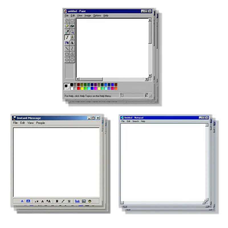 Retro Computer Design Sticky Note, 3 Counts/set Creative Office & School Notepad, Perfect Gift for Students and Teachers