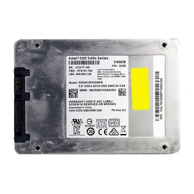 Intel SSDSC2KW240H6 | 540s 240GB Triple-Level Cell SATA 6Gb/s 2.5-Inch Solid State Drive