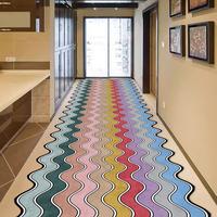 Irregular Wave Striped Pattern Room Decor Carpet, 1 Count Colorful Long Strip Rug, Room Accessories, Decorative Area Rug for ...