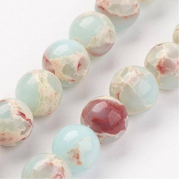 Synthetic Shoushan Stone Beads Strands