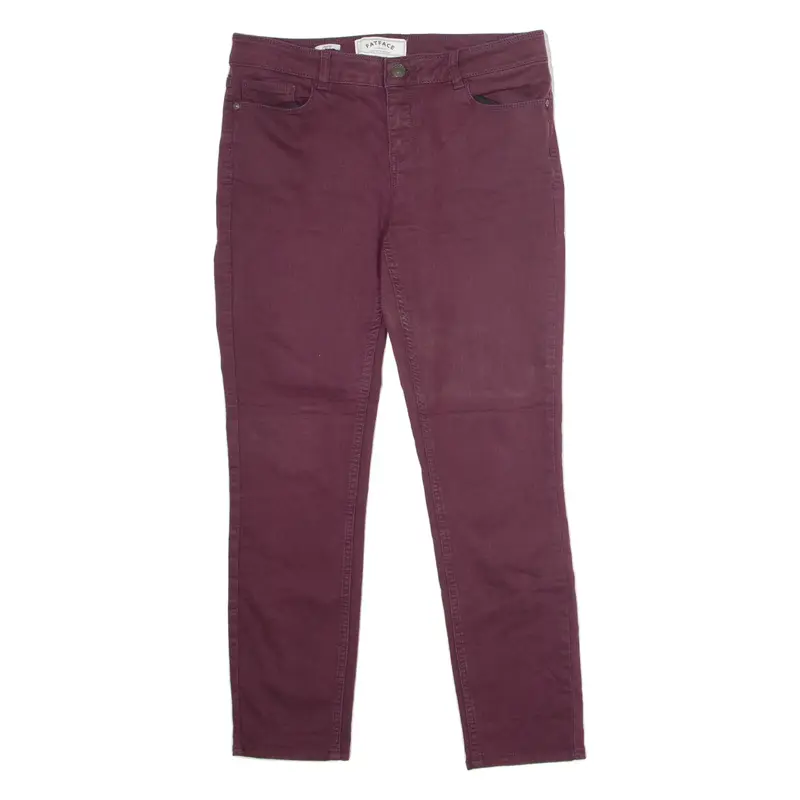 FAT FACE Womens Jeans Maroon Regular Jegging W32 L27