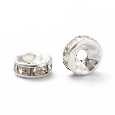 Iron Grade A Crystal Rhinestone Spacer Beads
