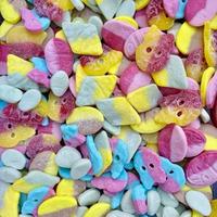 1/2 Pound Bag Swedish Candy (5 Different Flavors) Strawberry Pomegranate, Pear, Banana Caramel, dizzy skulls, giant sour skul...
