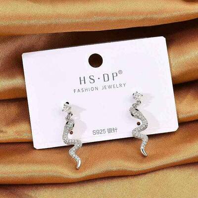 Brass Micro Pave Clear Cubic Zirconia Stud Earrings